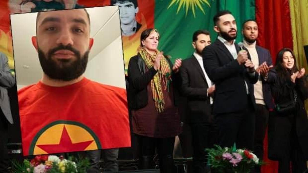 İsveç'in PKK'lı vekili panik yaptı: Örgütün paçavrasını giyip poz verdi