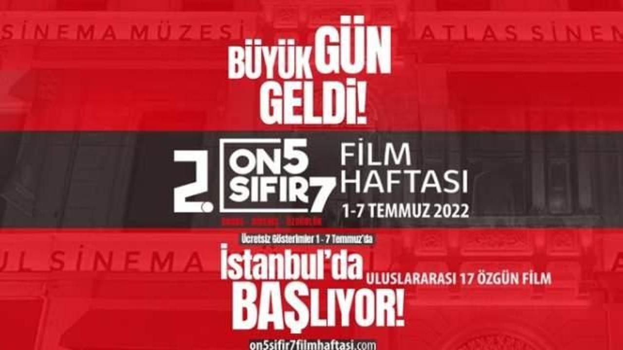 On5Sıfır7 Film Haftası açılış töreni Atlas Sineması'nda gerçekleşecek