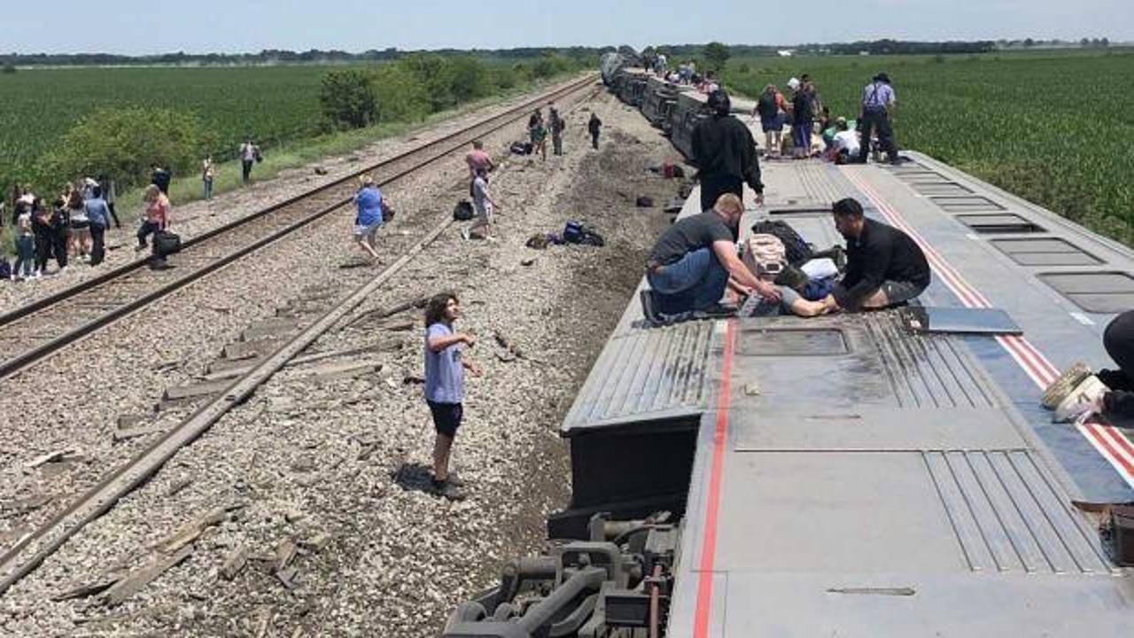 Son dakika: ABD tren kazası: 243 yolcu...