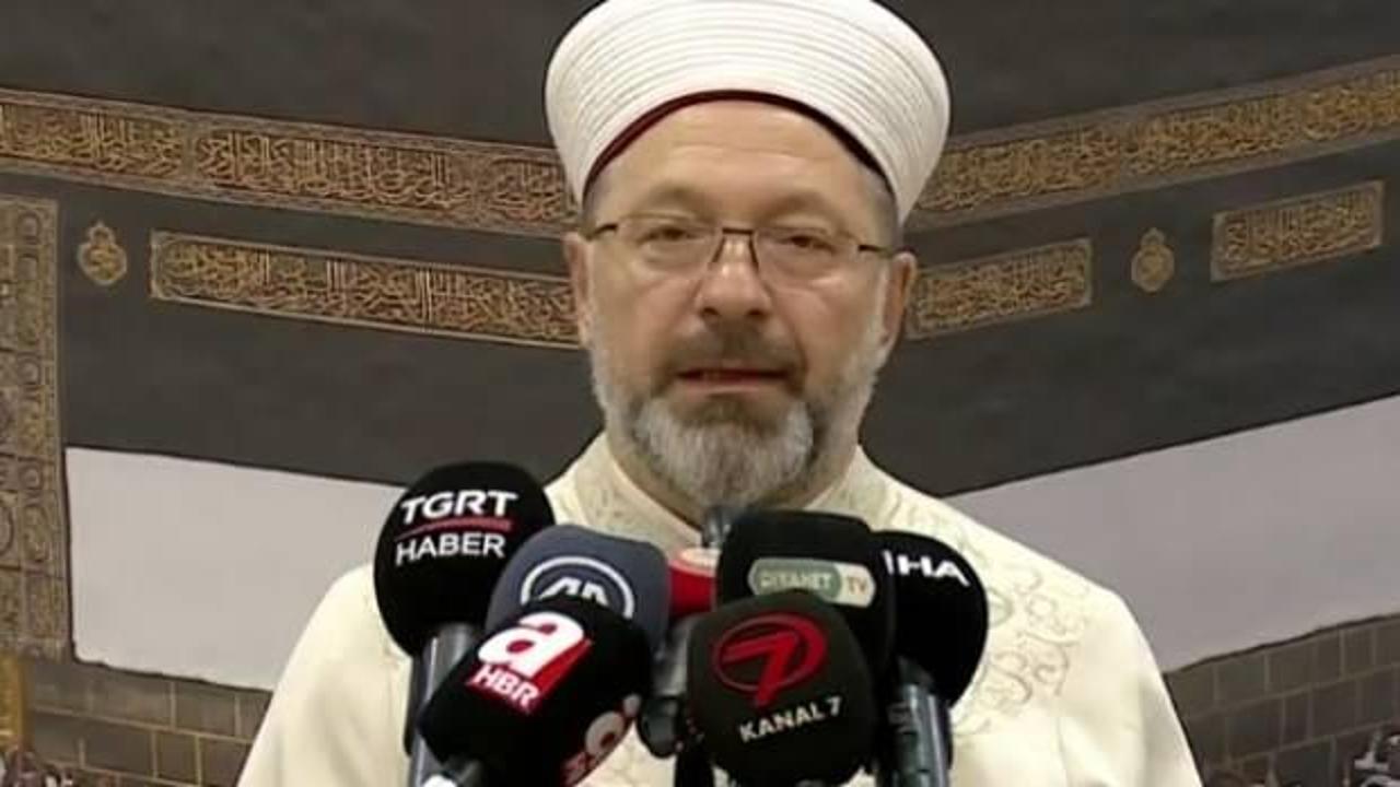 Diyanet İşleri Başkanı Ali Erbaş: 37 bin 770 vatandaşımız hac ibadetini ger&ccedil;ekleştiriyor