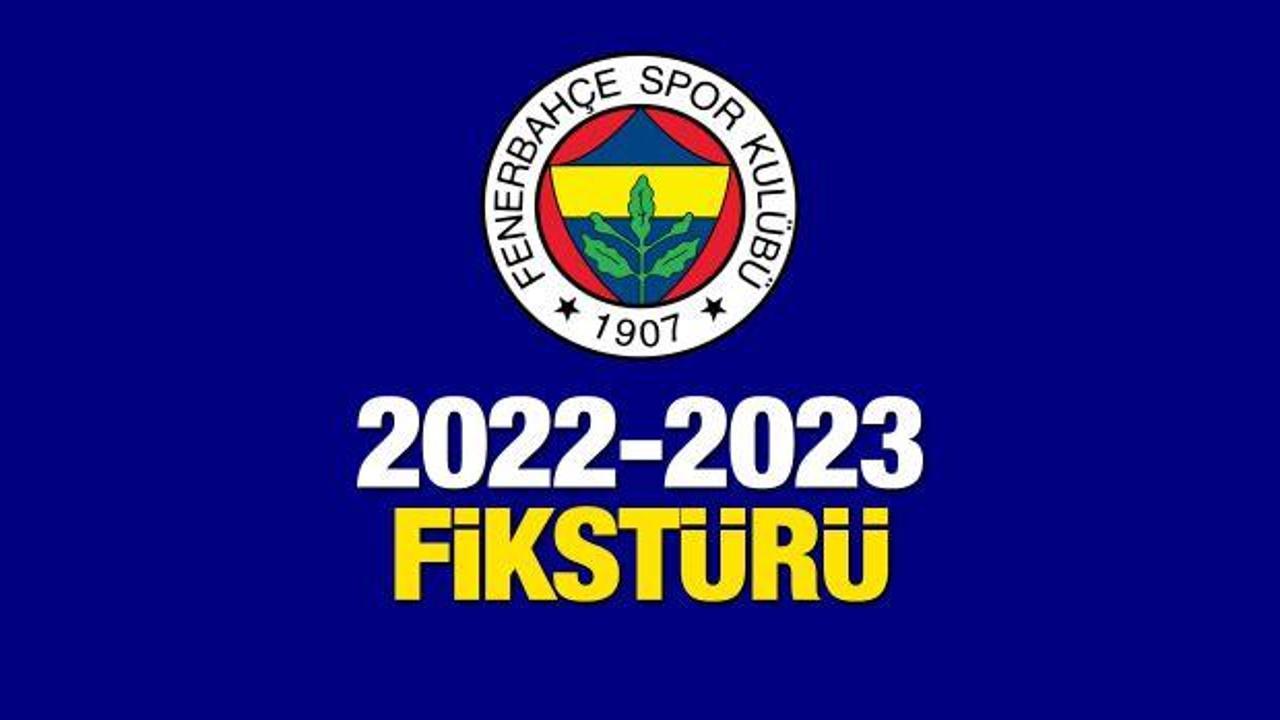 Fenerbahçe Süper Lig 2022-2023 Sezonu Fikstürü