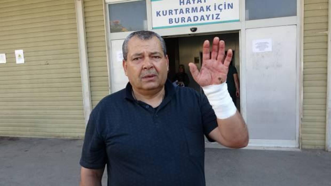 Gaziantep'te acemi kasaplar soluğu hastanede aldı   