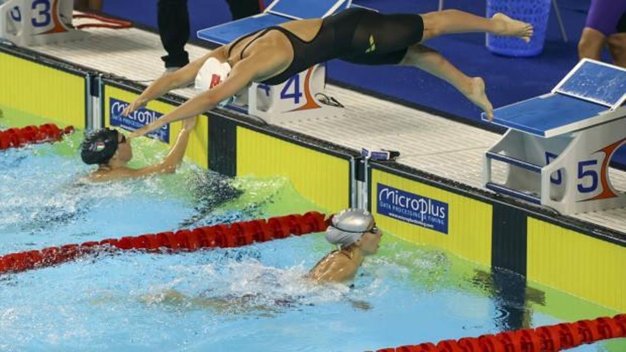 Türkiye'den, yüzmede 1 gümüş ve 3 bronz madalya