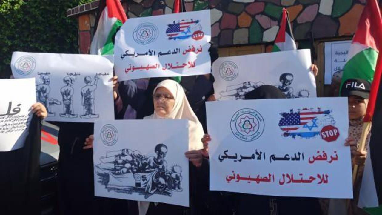 Biden'ın Filistin ziyareti Gazze’de protesto edildi