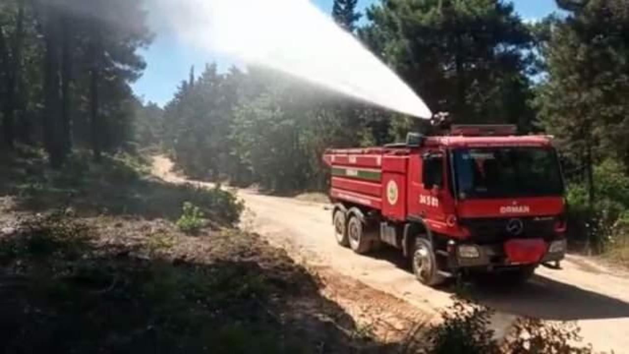 Aydos Ormanı'nın iki farklı noktasında çıkan yangın söndürüldü 