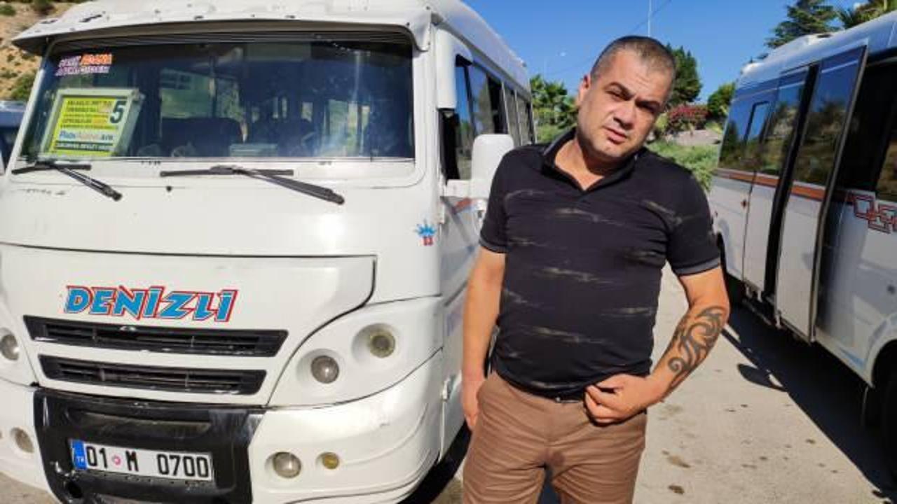 Adana'da dolmuş şof&ouml;r&uuml; epilepsi ge&ccedil;iren &ccedil;ocuğu hastaneye yetiştirdi