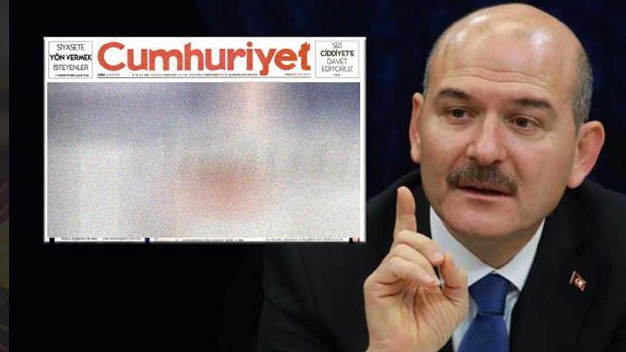 Bakan Soylu'dan Cumhuriyet Gazetesi'ne tepki: Zavallılar