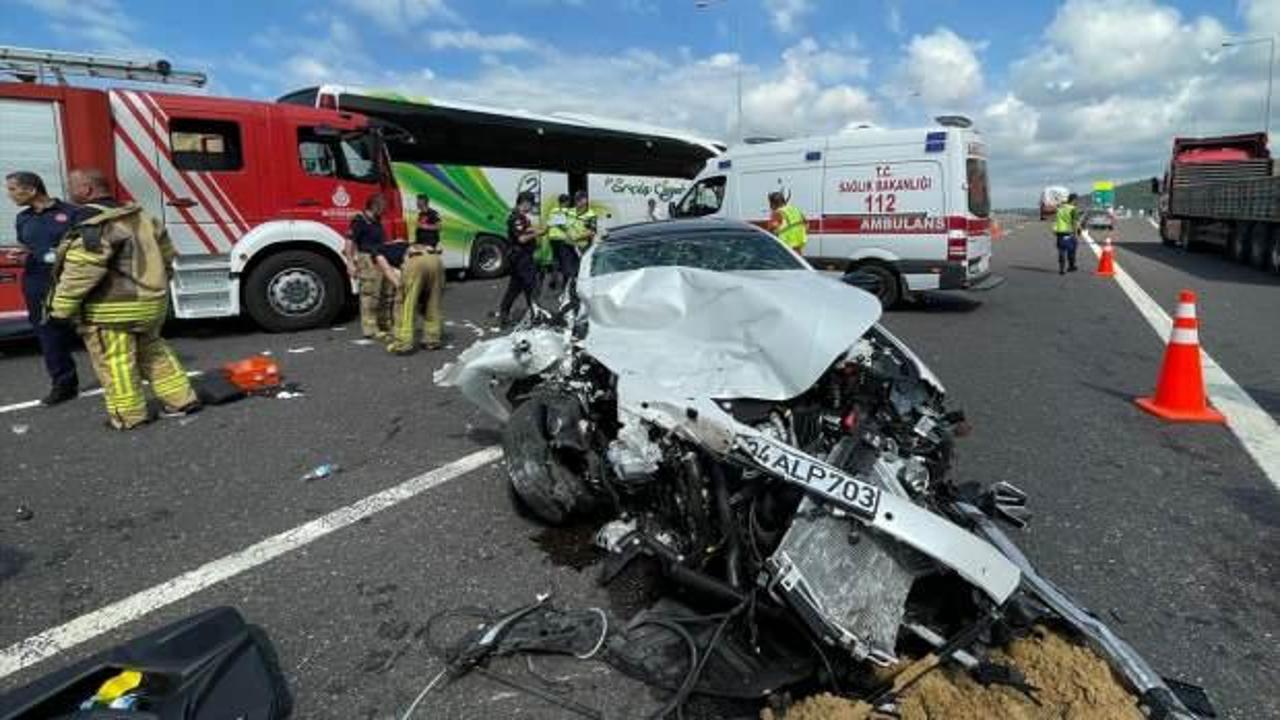 Kuzey Marmara Otoyolu'nda zincirleme kaza: 11 kişi yaralandı