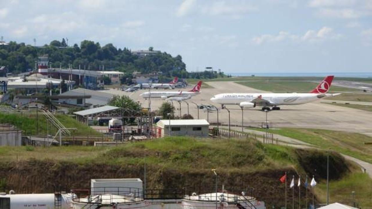 Trabzon Havalimanı tarihinin en yoğun g&uuml;nlerini ge&ccedil;iriyor