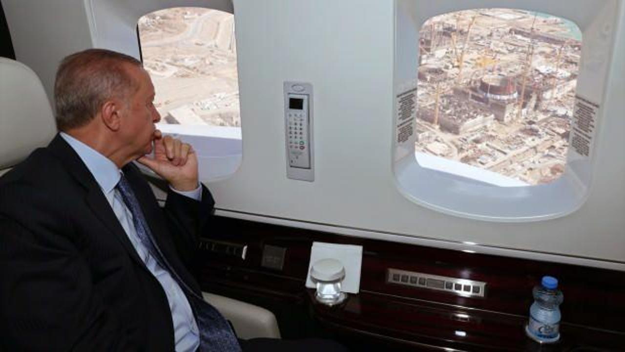 Cumhurbaşkanı Erdoğan, Akkuyu'da incelemelerde bulundu