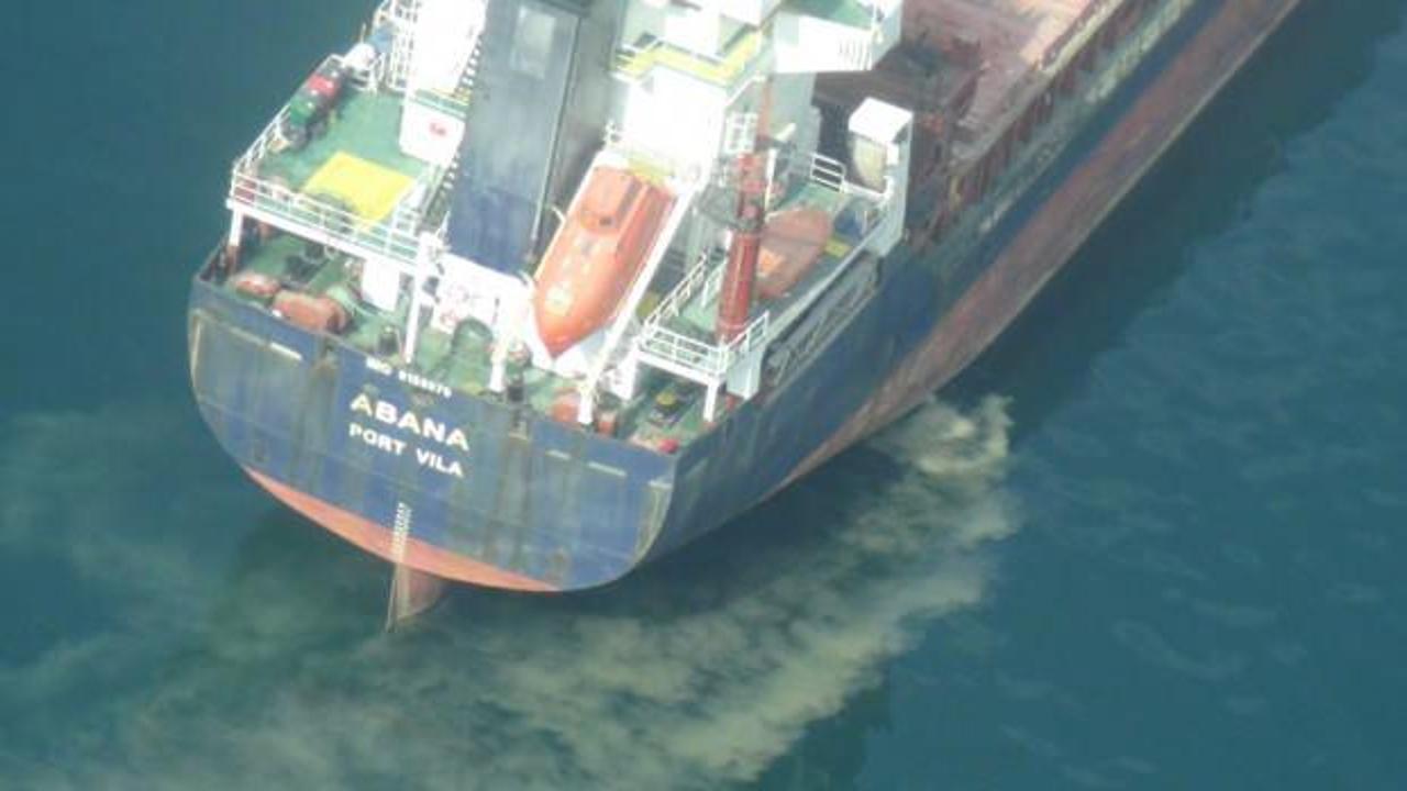 İzmit Körfezi'ni kirleten gemiye 4 milyon 968 bin lira ceza
