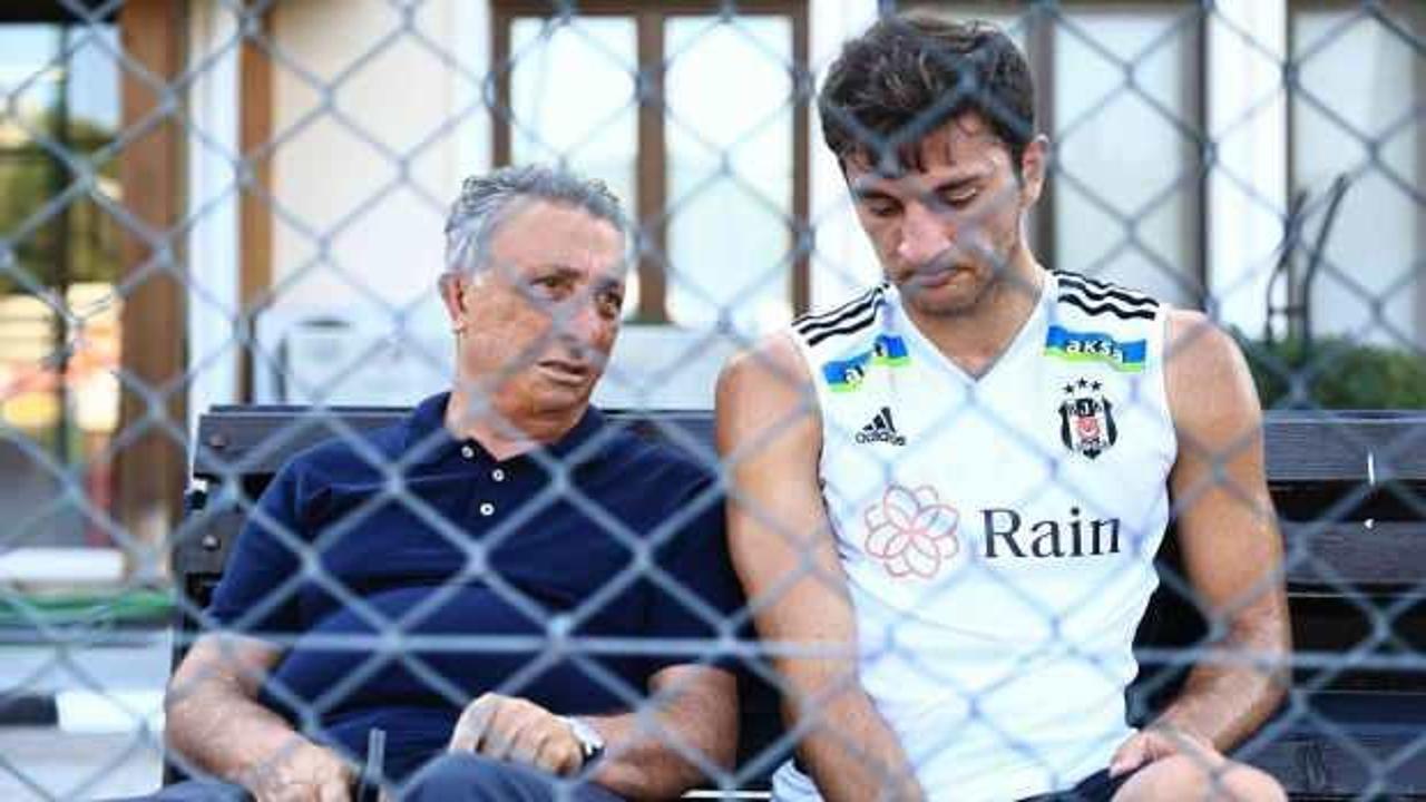 Beşiktaş'ta s&uuml;rpriz g&ouml;r&uuml;şme! Başkan &Ccedil;ebi ve Emrecan...