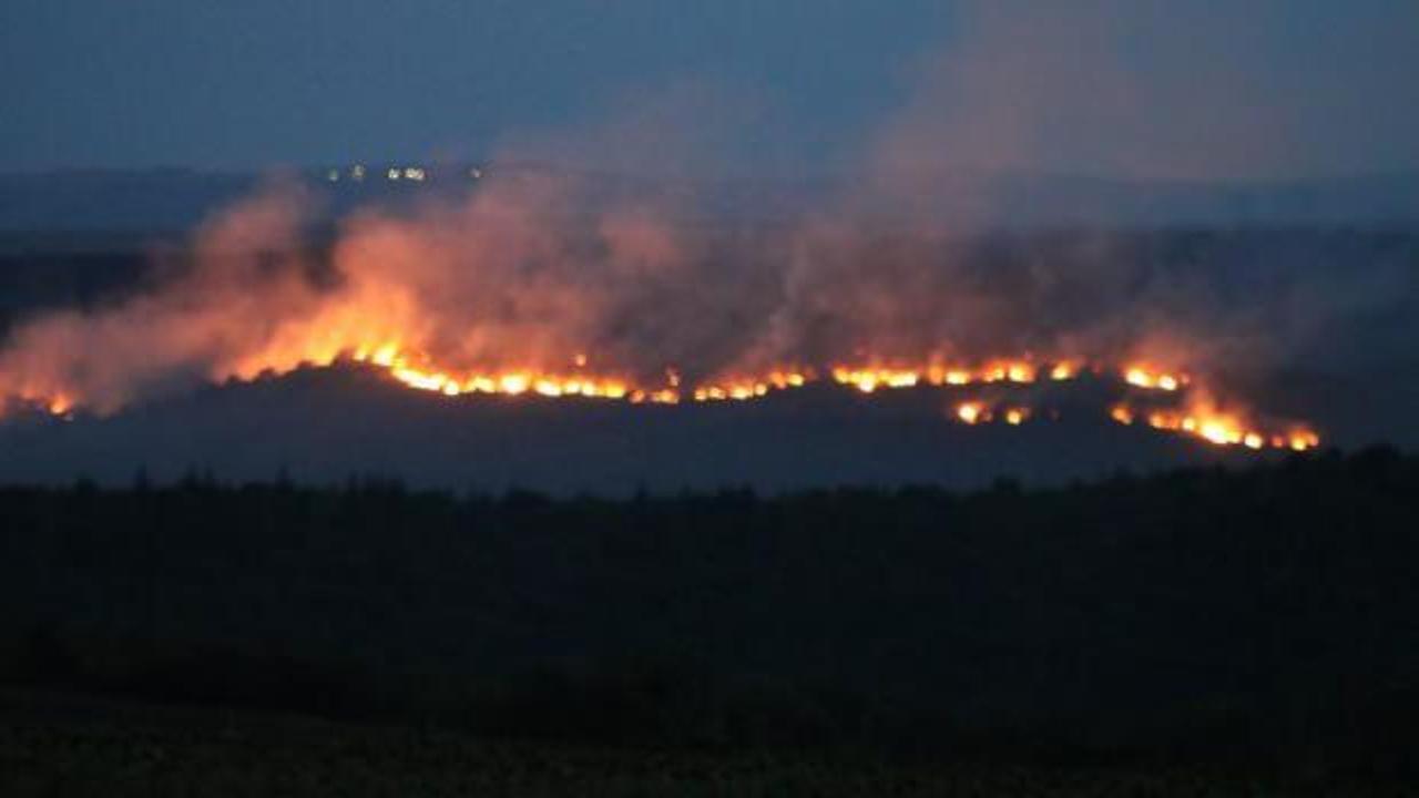Bulgaristan’daki yangın Edirne'nin sınır köylerine dayandı