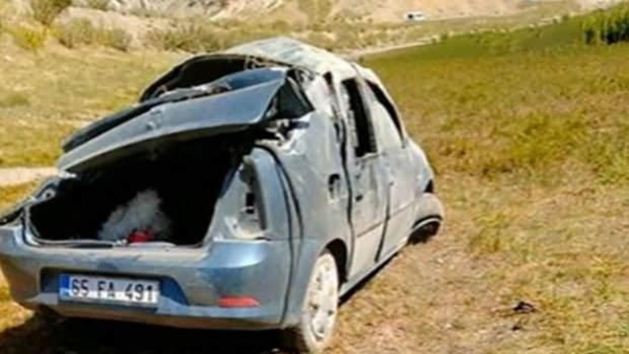 Van&rsquo;da kontrolden &ccedil;ıkan ara&ccedil; takla attı: 1 &ouml;l&uuml;, 4 yaralı   