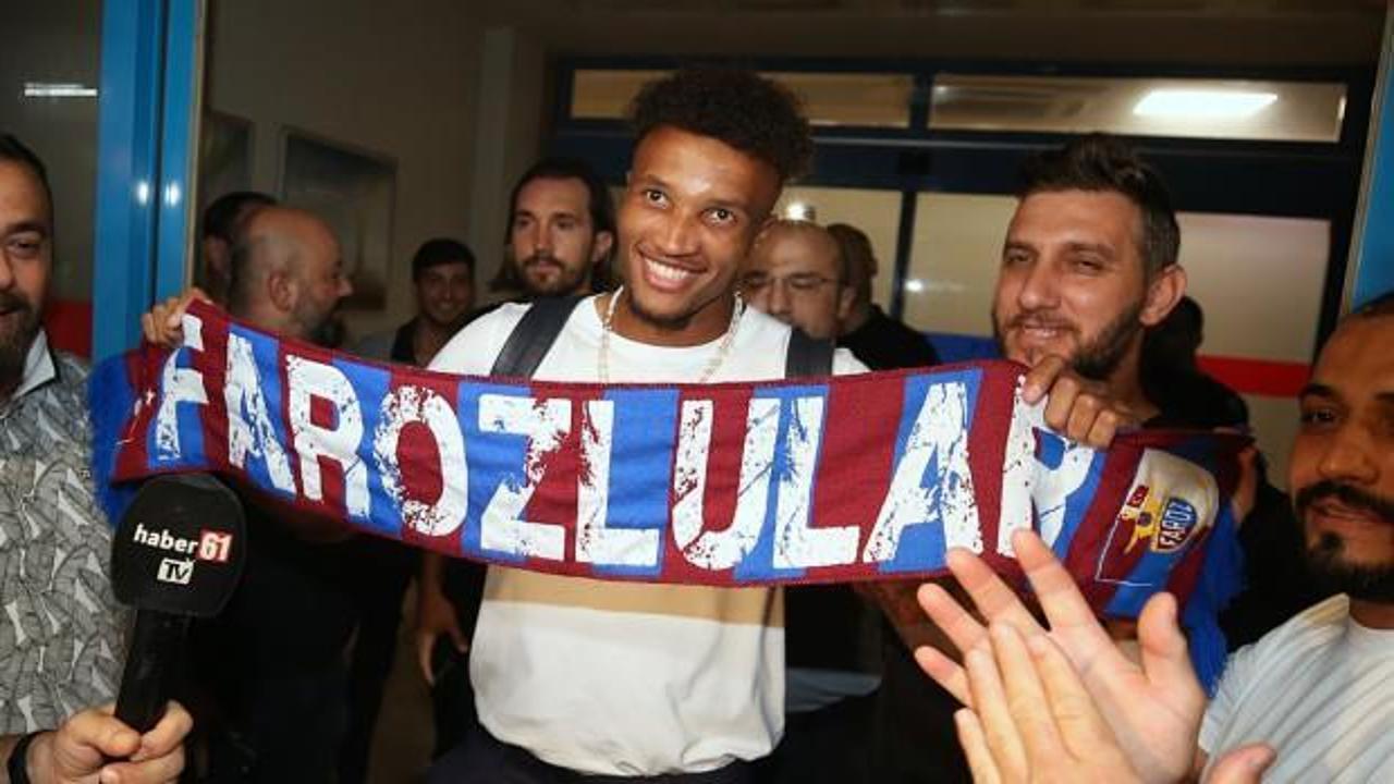 Trabzonspor'un yeni transferi Trabzon'da