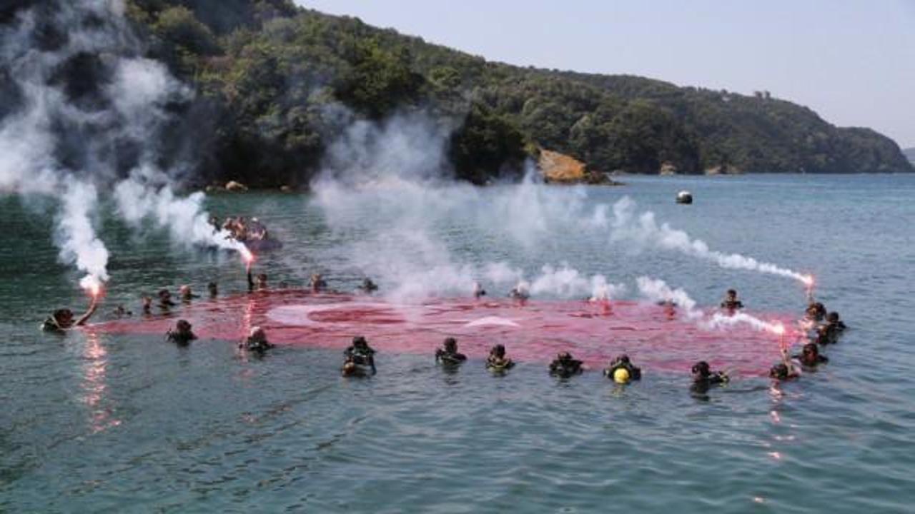 Engelliler ve SAT komandolarından 100. Yıl dalışı