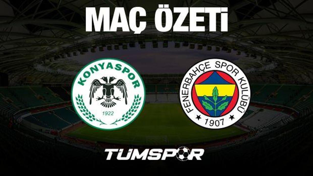 MAÇ ÖZETİ İZLE | Konyaspor 1-0 Fenerbahçe (Gol, Süper Lig, Kırmızı Kartlar)