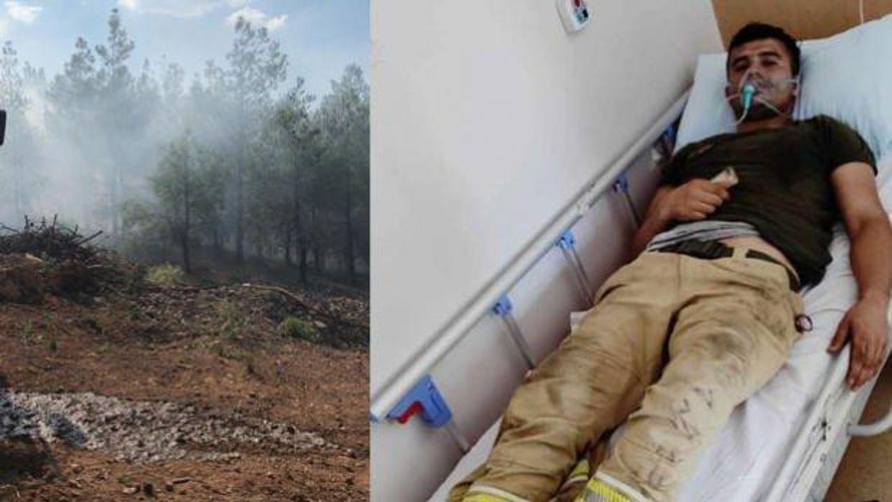Denizli&rsquo;de yangına m&uuml;dahale eden orman iş&ccedil;isi dumandan zehirlendi 