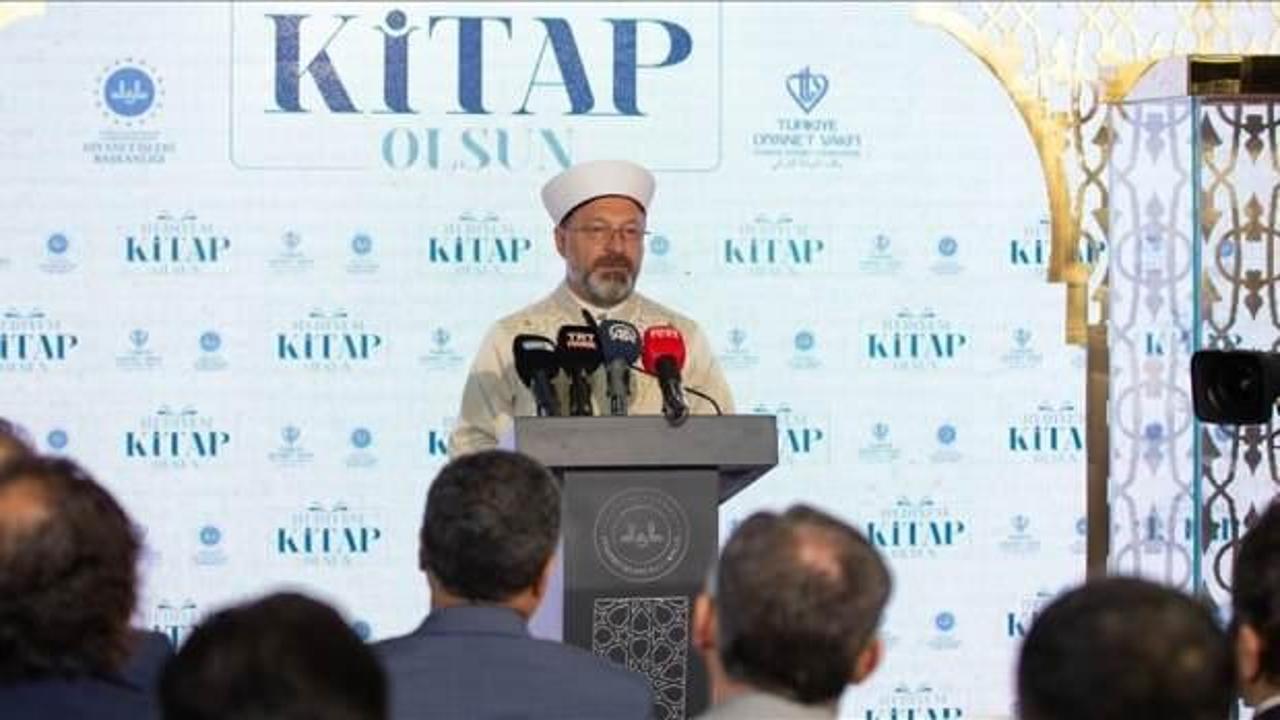 Diyanet İşleri Başkanı Erbaş duyurdu: 'Hediyem Kitap Olsun' kampanyası başladı!