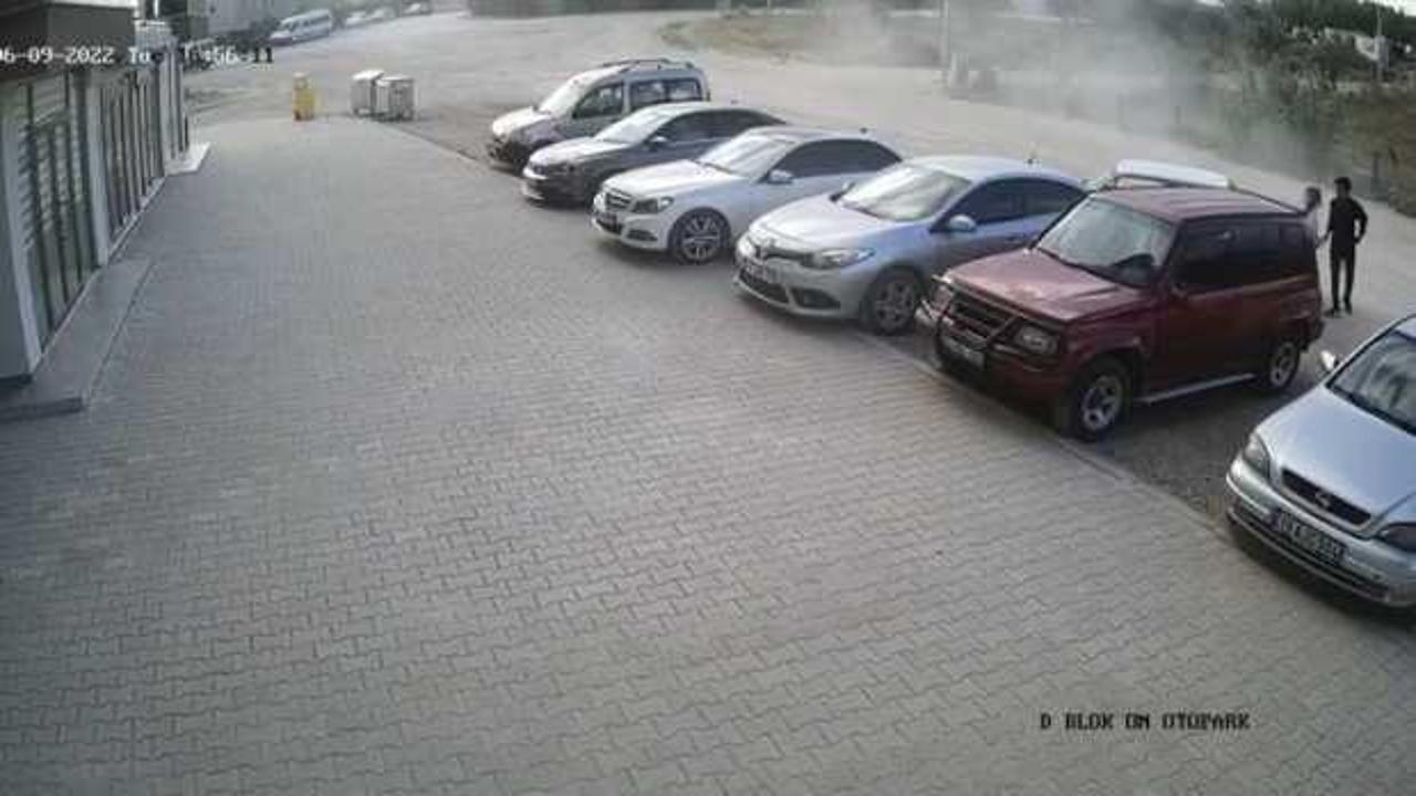 Filmleri aratmayacak ka&ccedil;ış! Drift atıp kaza yapan kadını direksiyona ge&ccedil;erek ka&ccedil;ırdı