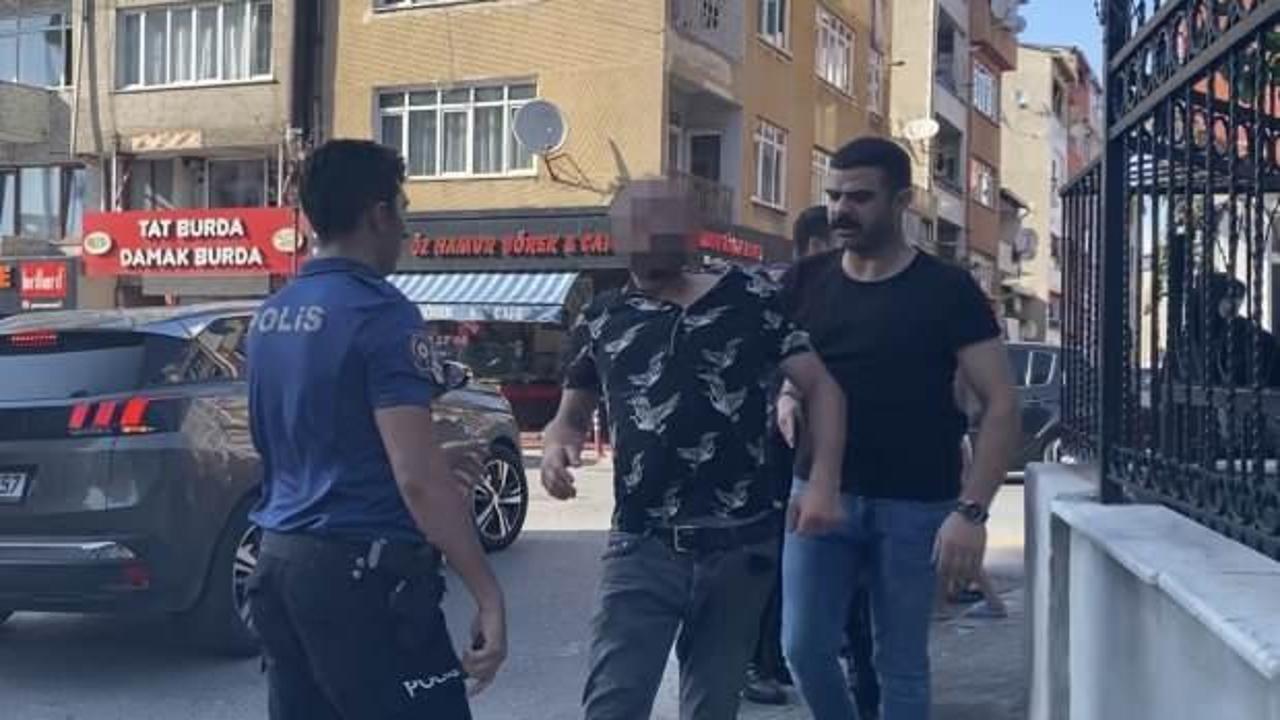İstanbul&rsquo;un ortasında kocası tarafından darp edilen kadını polisler kurtardı