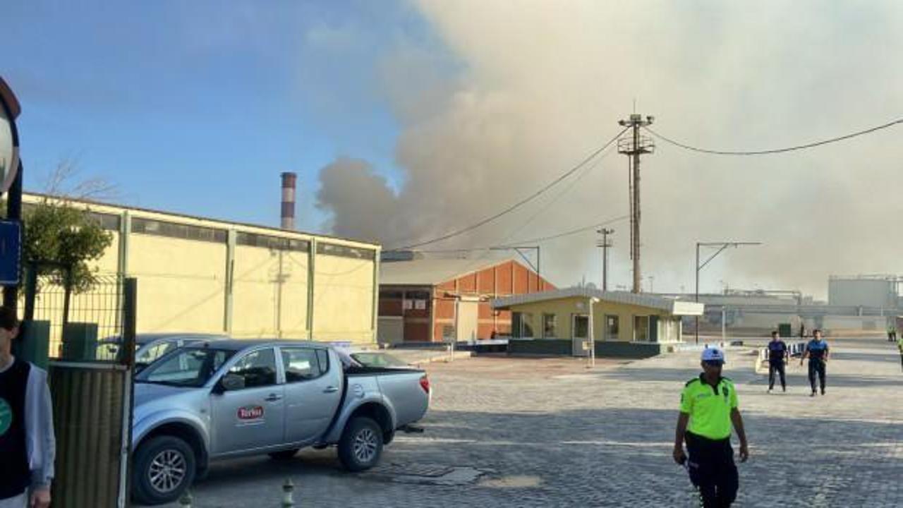Konya'da şeker fabrikasındaki yangın söndürüldü