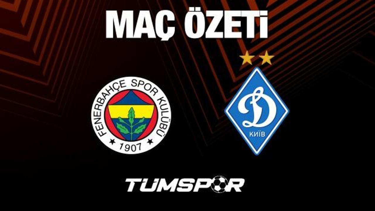 MAÇ ÖZETİ | Fenerbahçe 2-1 Dinamo Kiev (Goller, Exxen, YouTube, UEFA Avrupa Ligi)