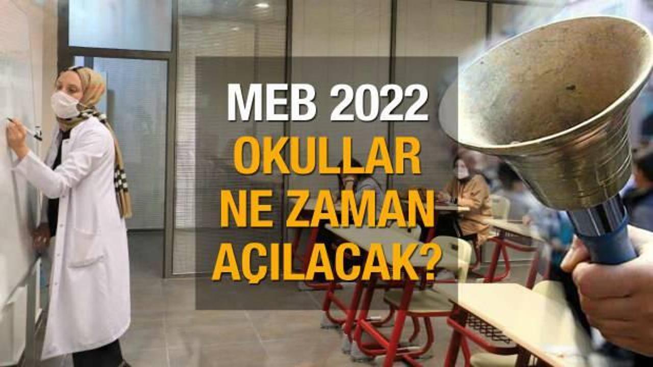 Okullar ne zaman açılacak? MEB 2022-2023 çalışma takvimi: Ara tatil ve yarıyıl tatil tarihleri!