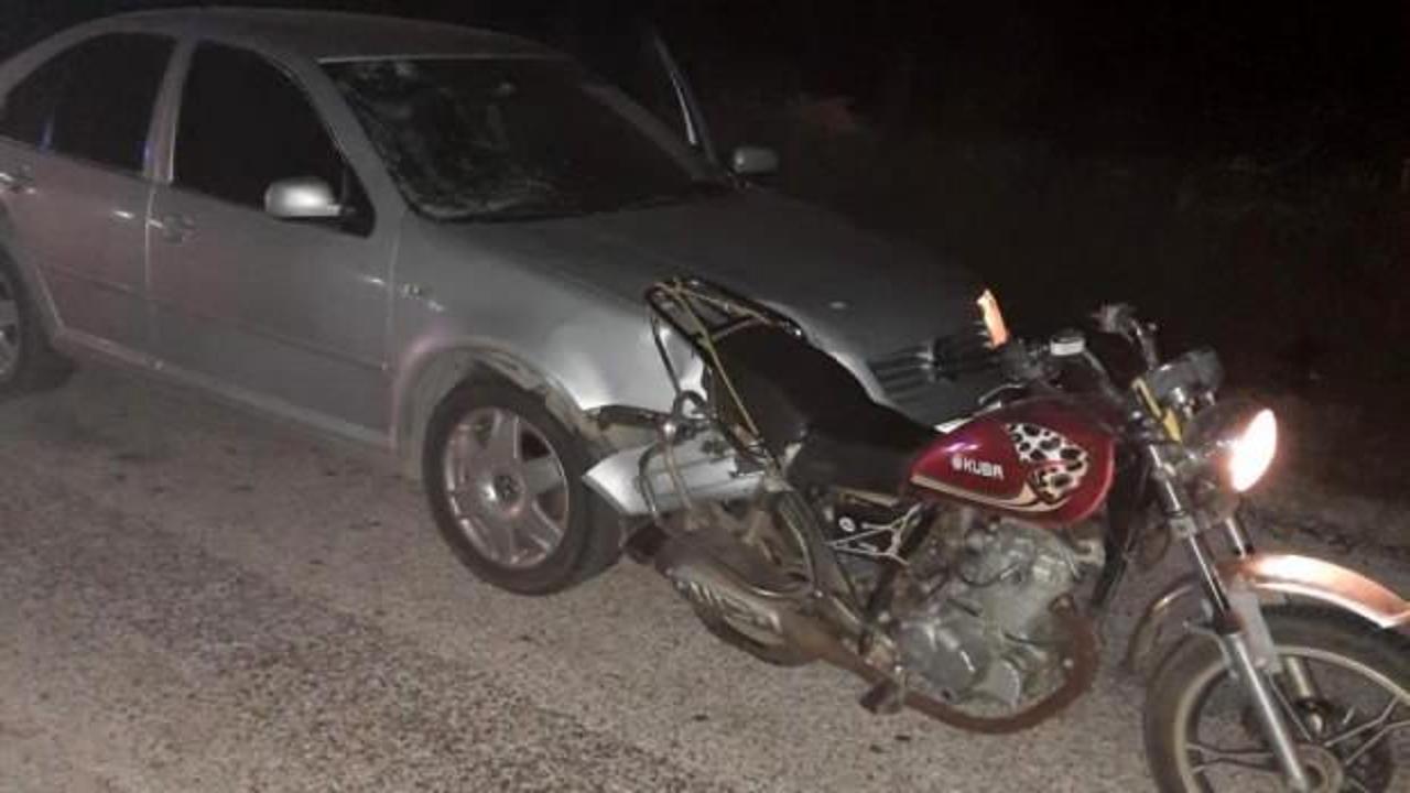 Osmaniye’de otomobil motosiklete çarptı: 2 yaralı