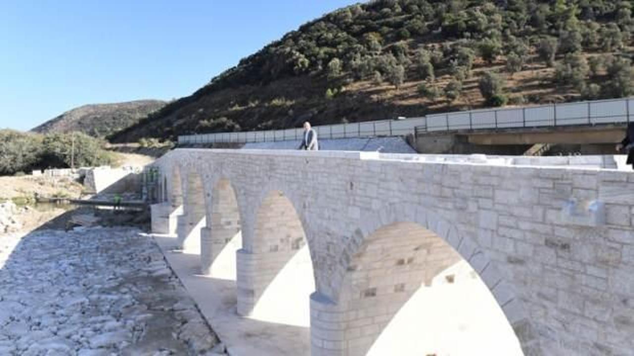 Bakan Karaismailoğlu, Muğla'da restorasyonu yapılan tarihi köprüyü inceledi