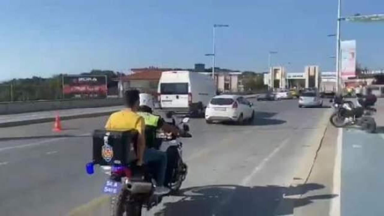 Geç kalanları sınava motosikletli polisler yetiştirdi