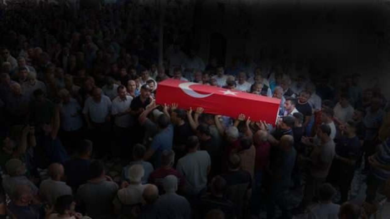 Hatay'da şehit olan av koruma memuru g&ouml;zyaşlarıyla son yolculuğuna uğurlandı