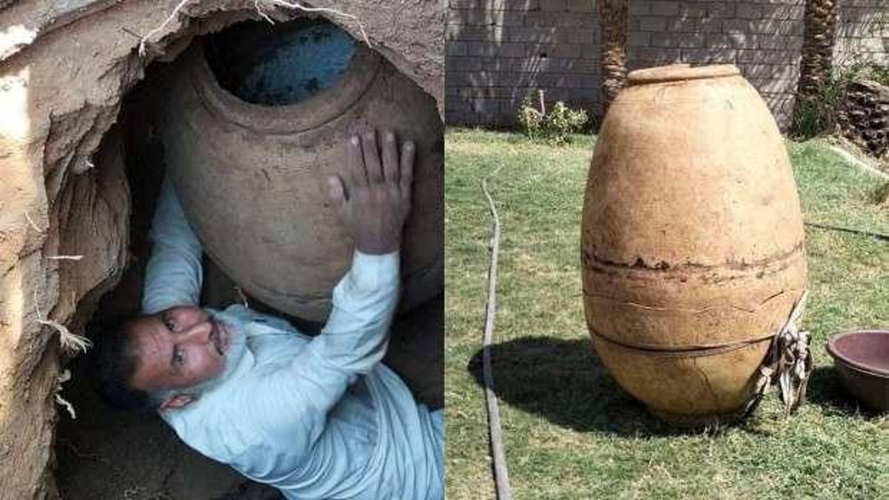 Irak'ta su kuyusu kazan adam tarihi eser buldu