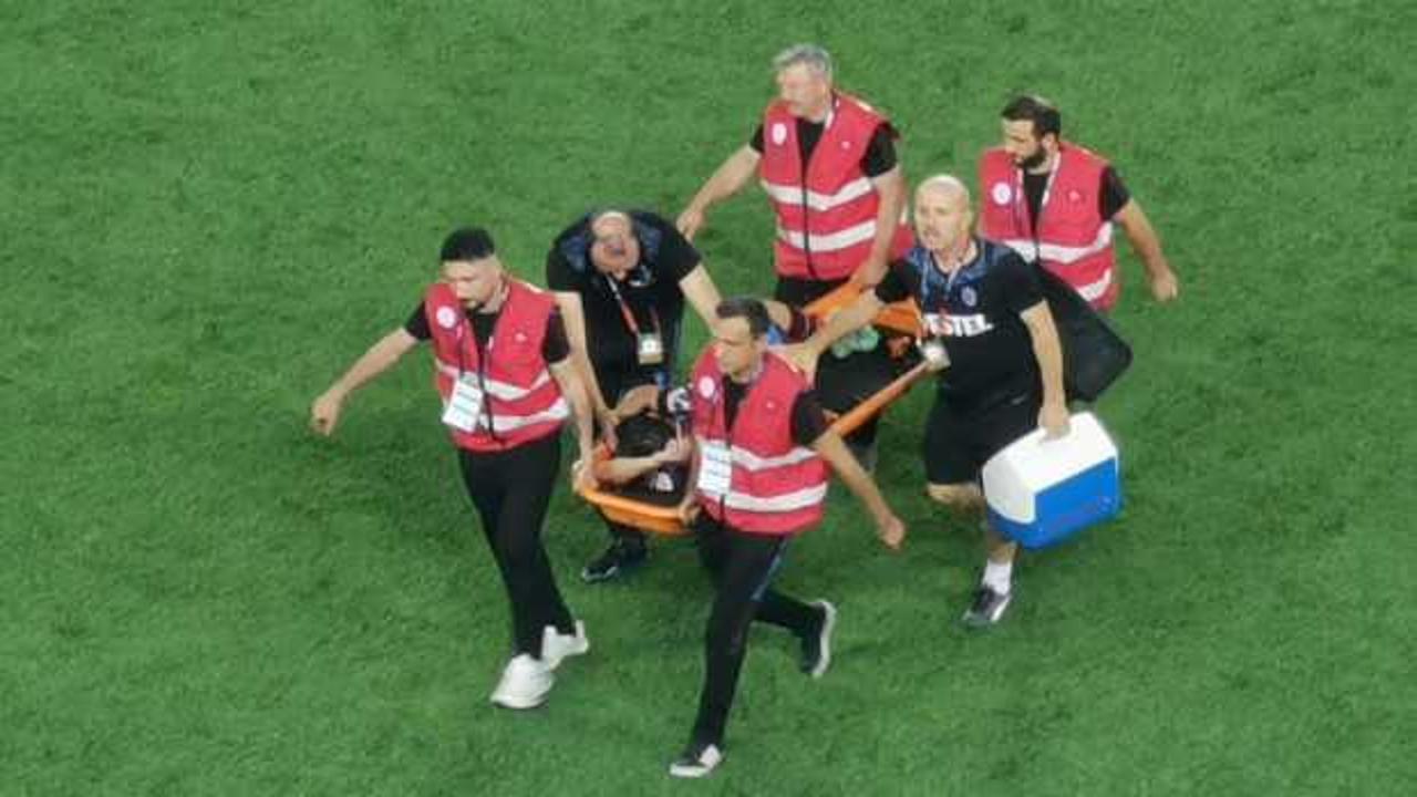 Trabzonspor'da sakatlık şoku! Sedyeyle kenara alındı