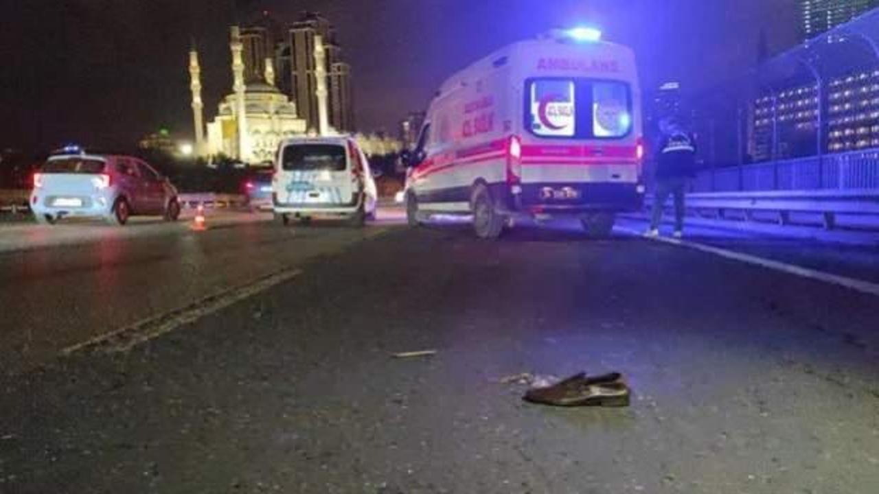 Ataşehir'de taksinin çarptığı yaya hayatını kaybetti