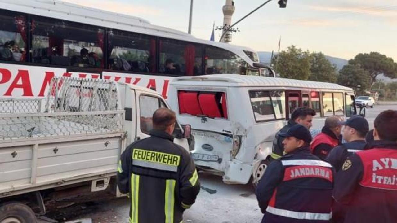 Aydın'da zincirleme trafik kazası: 1 ölü, 6 yaralı!
