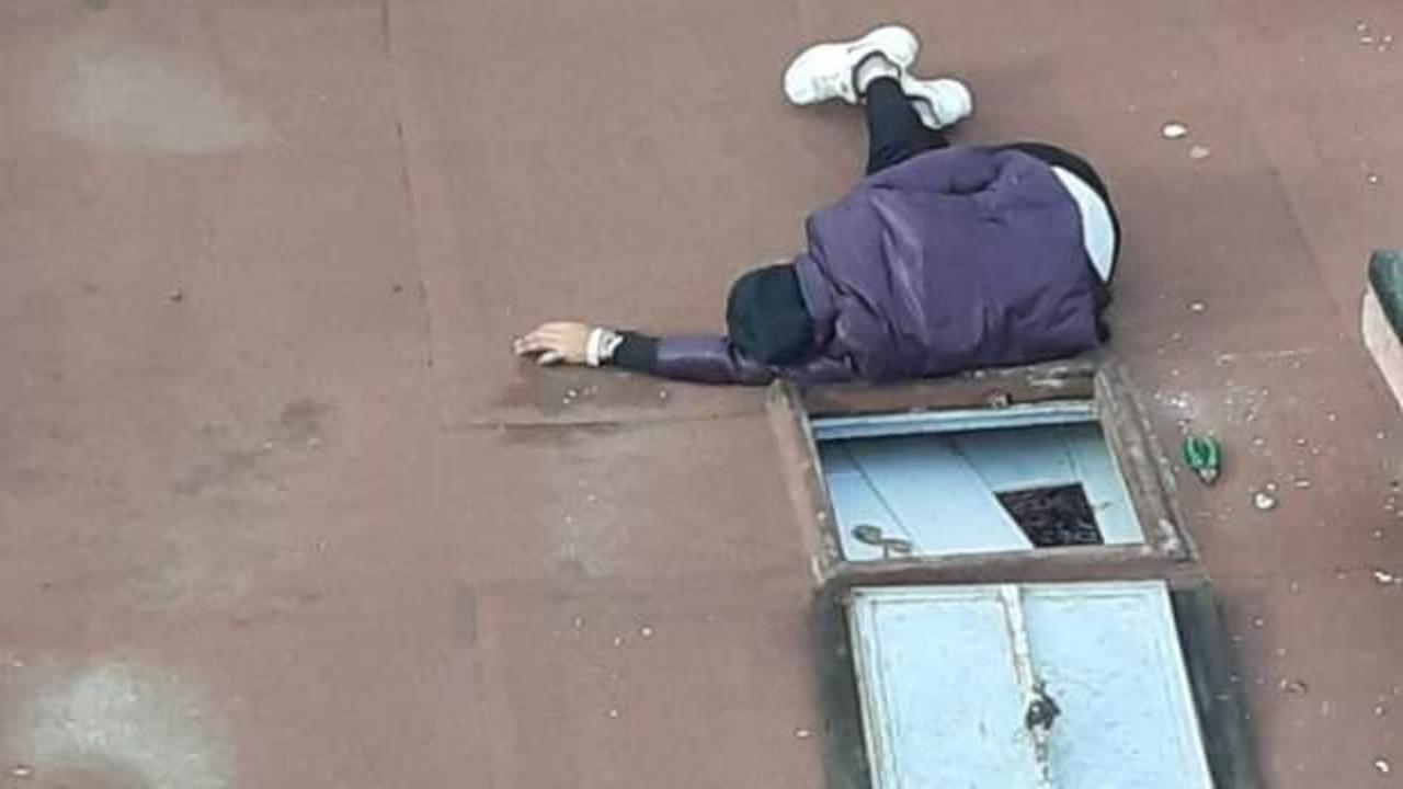 Balıkesir'de hırsız eve girmeye &ccedil;alışırken uyuyakaldı