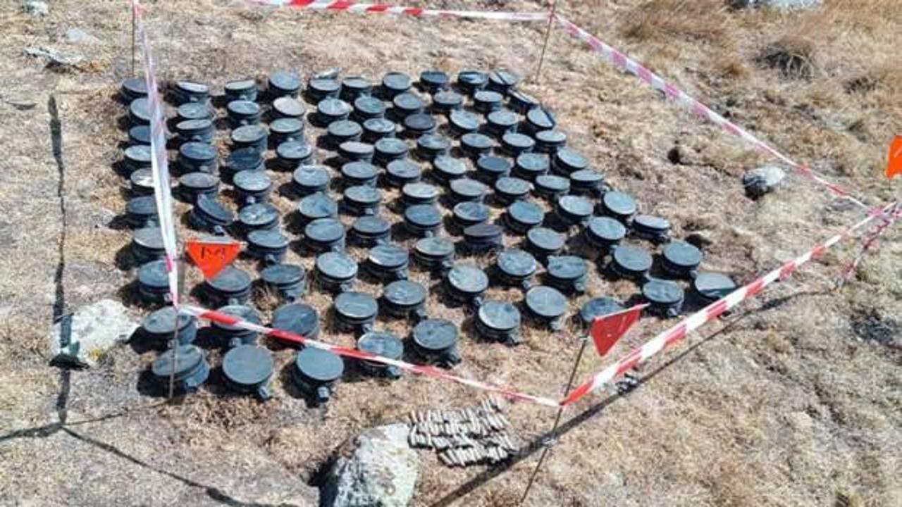 Laçın'da Ermenilerin gömdüğü 100 mayın daha etkisiz hale getirildi