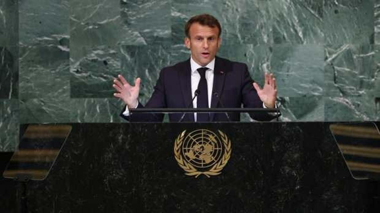Macron'un BM'deki konuşması tartışmalara neden oldu: Boş salona konuştu