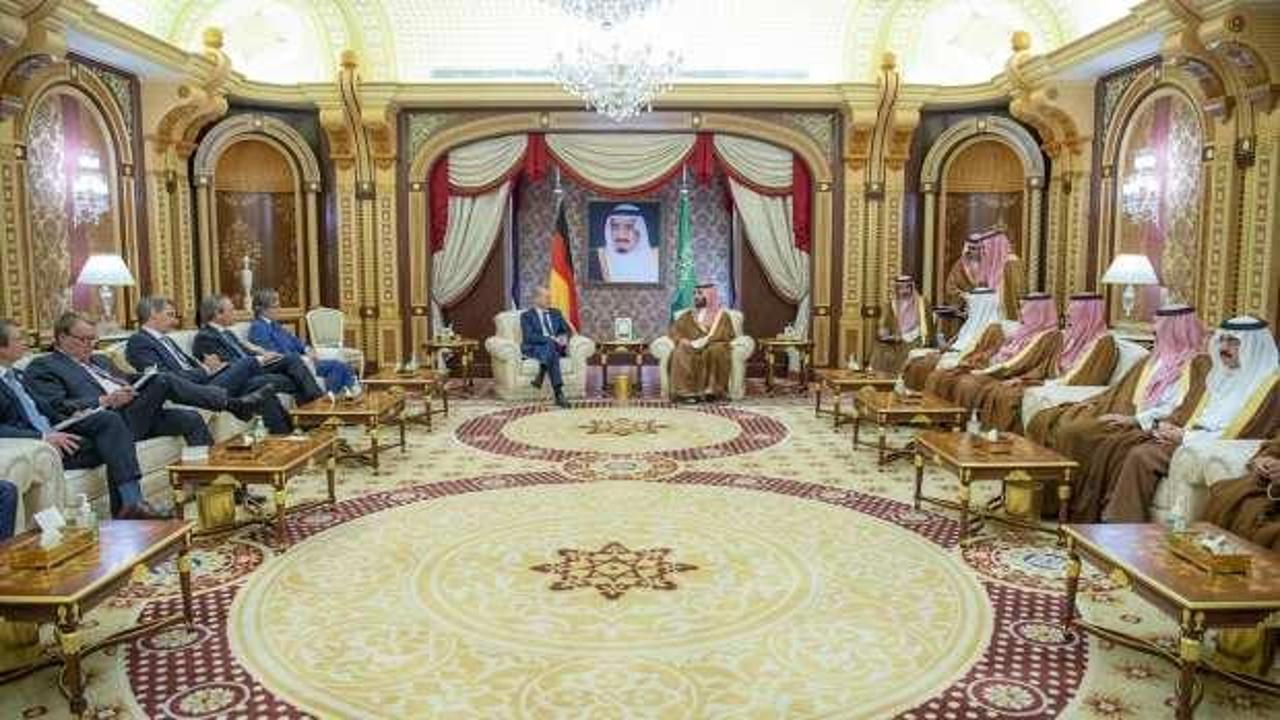 Suudi Arabistan Veliaht Prensi, Almanya Başbakanı'yla görüştü