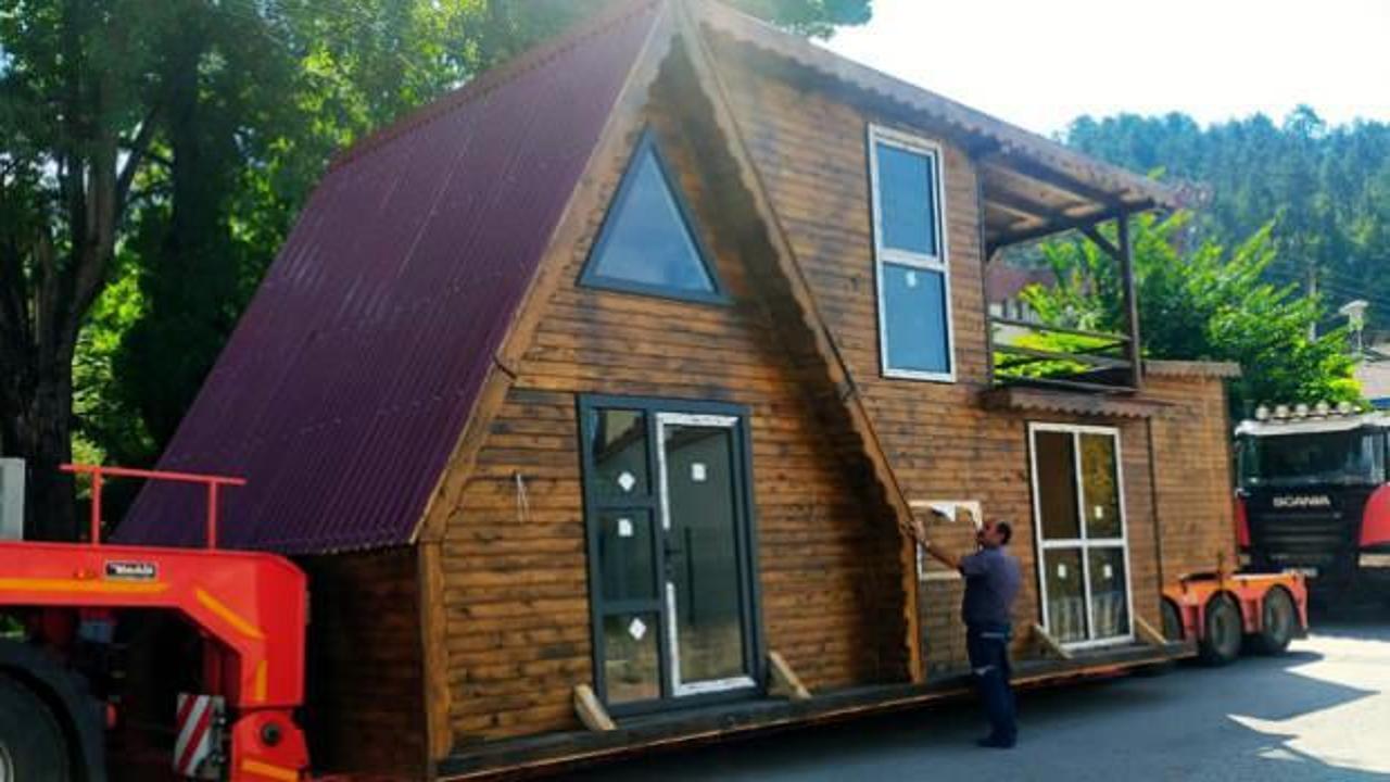 Taşımacılıkta yeni soluk! Bu kez eşyaları değil komple evi taşıdılar