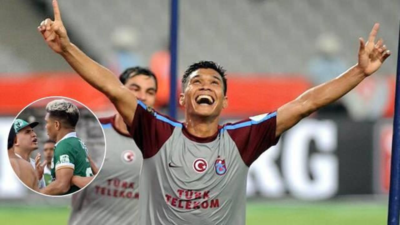 Trabzonspor'un eski forveti Teofilo Gutierrez, Kolombiya'daki bir maçta saldırıya uğradı!