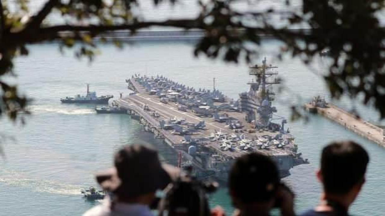 ABD ve Güney Kore, uçak gemisinin katıldığı askeri tatbikata başladı