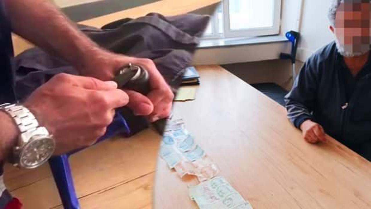 Ekipler bile şaştı kaldı! Sivaslı dilencinin paraları sakladığı yer pes dedirtti