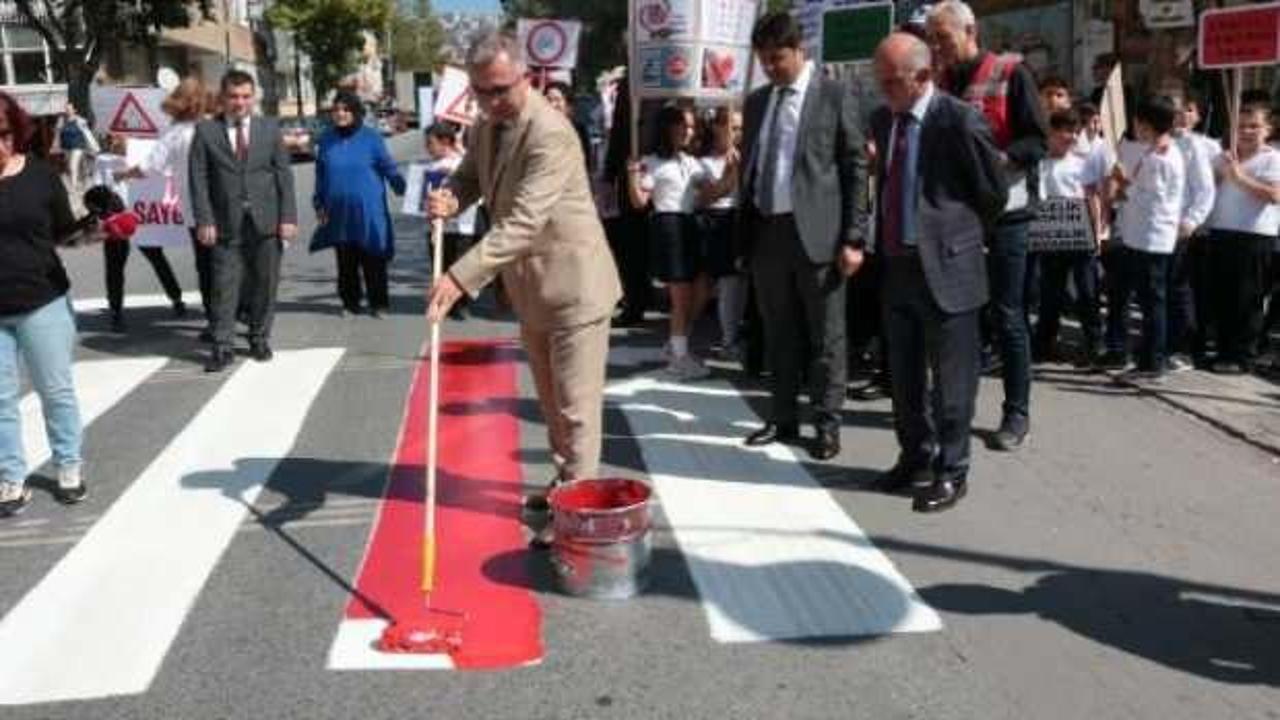  İstanbul'da trafikte yaya önceliği etkinliği 