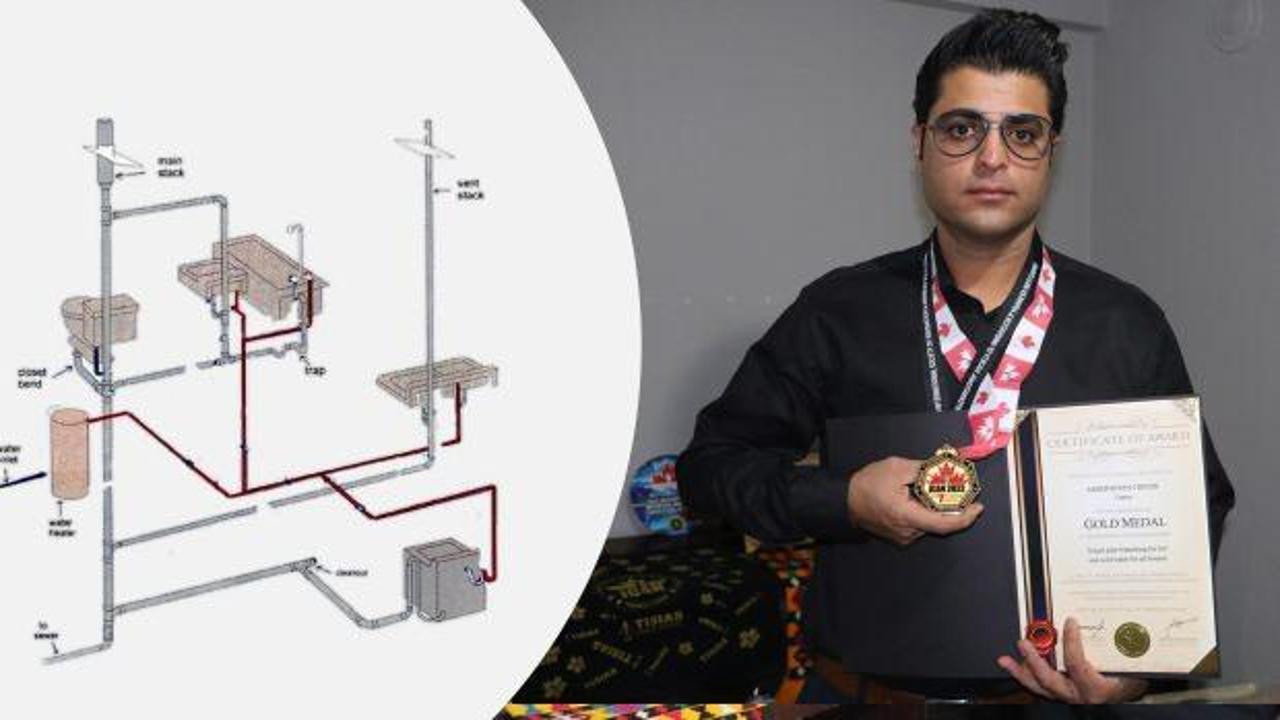 Uluslararası yarışmaya Türkiye adına katılan mülteci Cheghin altın madalya kazandı