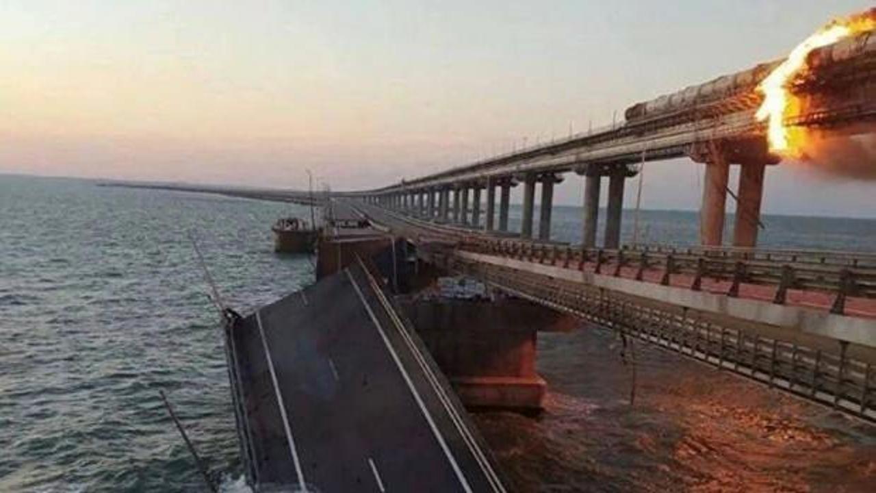Kırım Köprüsü'ne saldırının ardından Rusya'dan sert açıklama: Güçlü bir yanıt vereceğiz