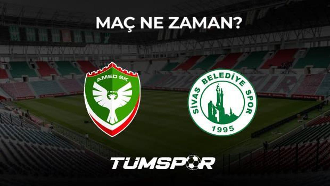 Amedspor Sivas Belediyespor maçı ne zaman, saat kaçta ve hangi kanalda?