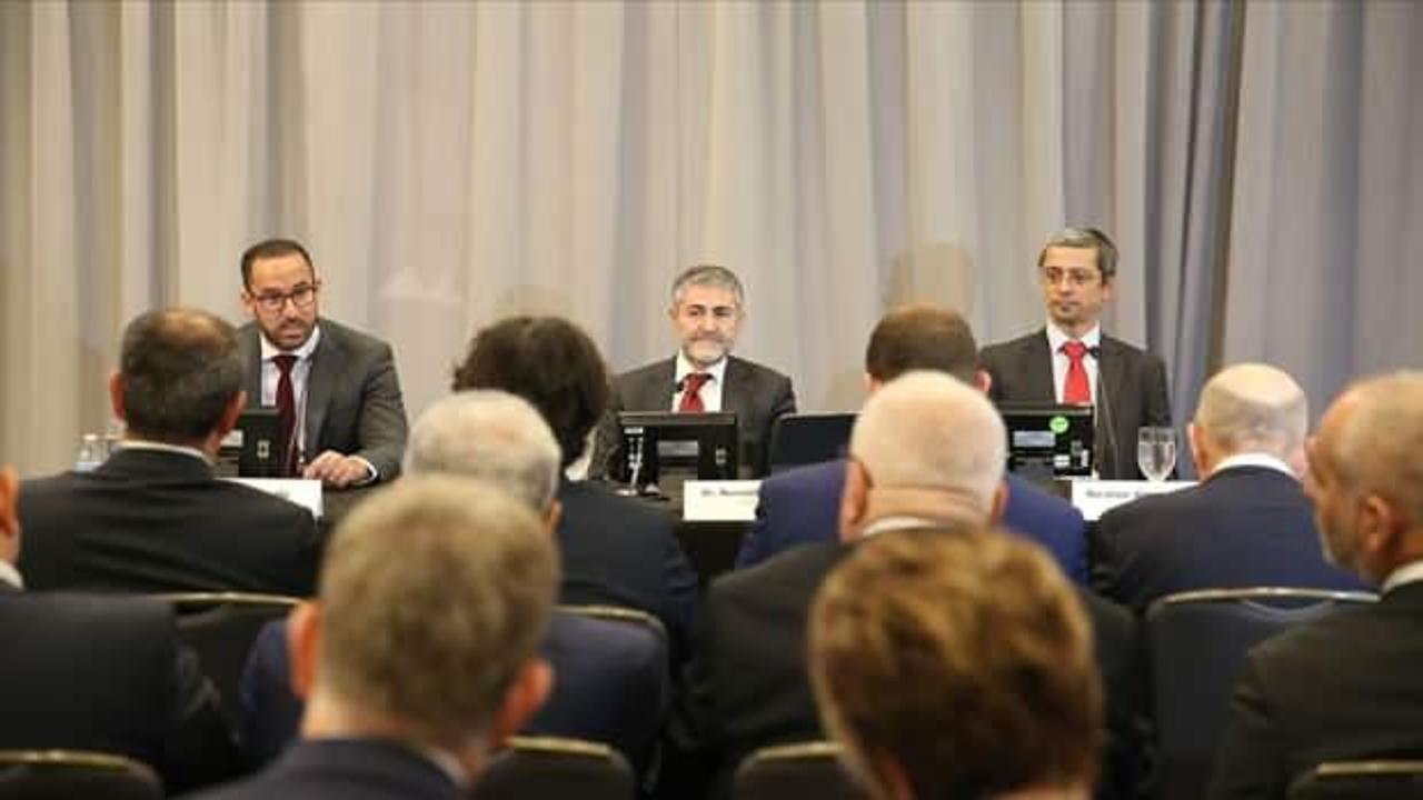 Hazine ve Maliye Bakanı Nebati, d&uuml;nyanın &ouml;nde gelen yatırımcılarıyla ABD'de g&ouml;r&uuml;şt&uuml;