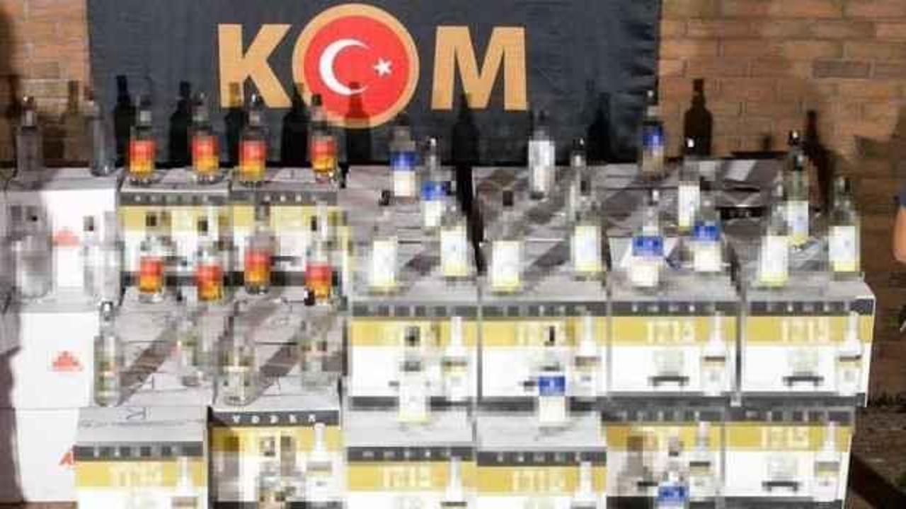 Yalova’da bin 380 şişe kaçak alkol ele geçirildi